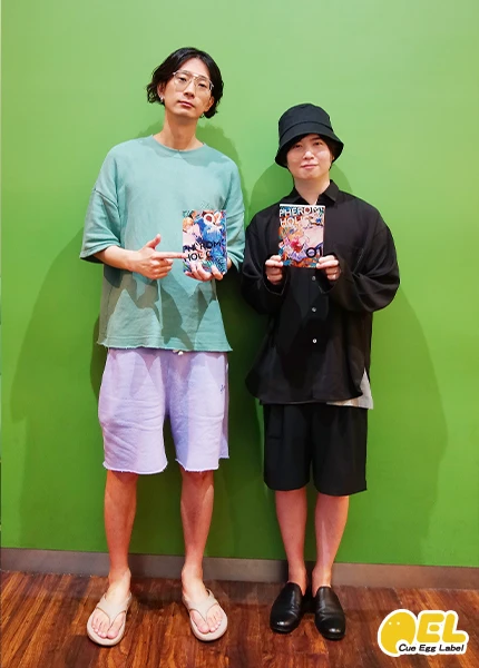 キャストインタビュー写真 江口拓也さん、斉藤壮馬さん