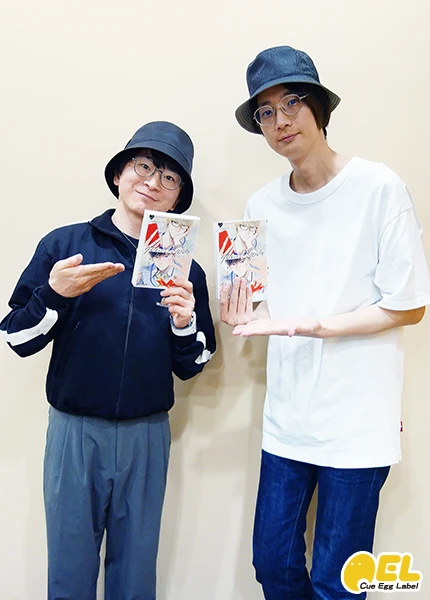 キャストインタビュー写真2 阿部 敦さん、江口拓也さん